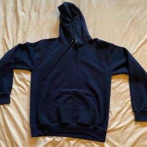 navy blue hoodie